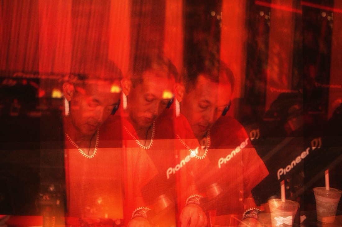 DJ set during an evening event at Longevity Labs